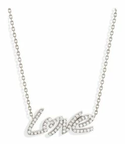 NAVA JOAILLERIE Collier Love Total Diamants Or Blanc