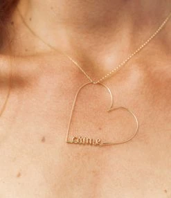 ATELIER PAULIN Collier Mini Cœur Aime Gold Filled -COLLIERS Shop collier petit coeur aime 3