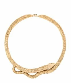 Aurélie Bidermann Collier Tao Serpent Doré