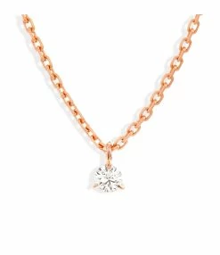 NAVA JOAILLERIE Collier Diana Diamants Or Rose