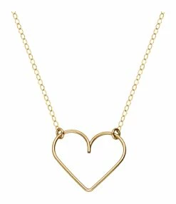 ATELIER PAULIN Collier Richelieu Cœur Gold Filled Jaune