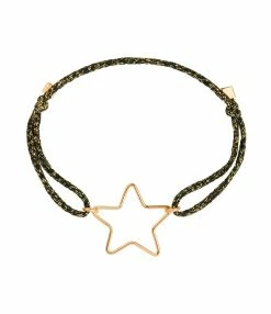 ATELIER PAULIN Bracelet Cordon Lurex Stardust Mini Étoile Gold Filled