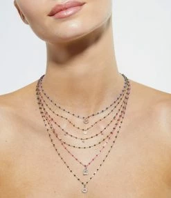 GIGI CLOZEAU Collier Résine L'Œil Du Pirate Diamants Or Rose 16 GIGI CLOZEAU Collier Résine L'Œil Du Pirate Diamants Or Rose -COLLIERS Shop courbes 2 2