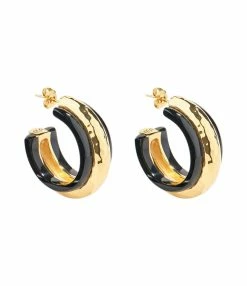 Aurélie Bidermann Créoles Nazca GM Noir