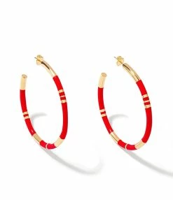 Aurélie Bidermann Créoles GM Positano Corail