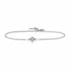 NAVA JOAILLERIE Bracelet Cheyenne Losange Diamant Or Blanc