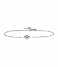 NAVA JOAILLERIE Bracelet Cheyenne Losange Diamant Or Blanc