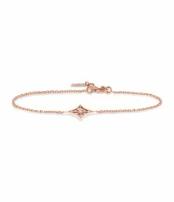 NAVA JOAILLERIE Bracelet Cheyenne Losange Diamant Or Rose