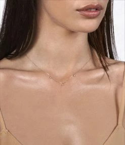 VANRYCKE Collier Stardust 3 Diamants Or Rose -COLLIERS Shop cs2r1 02 vanrycke stardust collier or rose 3 diamants 3 1