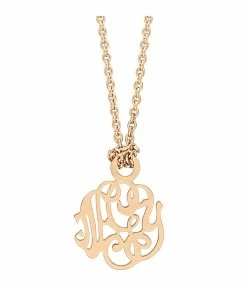 Ginette NY Collier Monogramme NGY Mini Or Rose