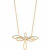 Ginette NY Collier Mini Dragonfly Or Rose