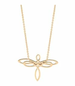Ginette NY Collier Mini Dragonfly Or Rose