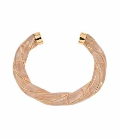 Aurélie Bidermann Jonc Diana Poudre Doré Transparente