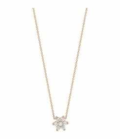Ginette NY Collier Star Diamants Or Rose