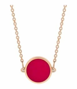 Ginette NY Collier Ever Mini Disc Corail Or Rose