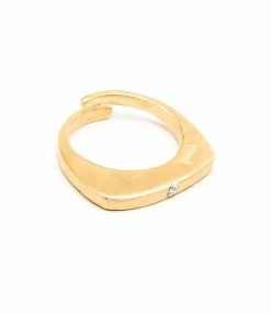 LSONGE Bague Éclat 1 Argent Doré Émail Diamanté