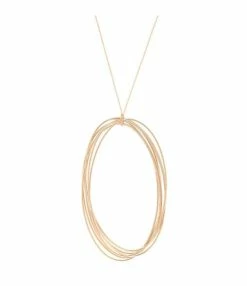 Ginette NY Collier Ellipses Jumbo Or Rose