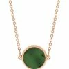 Ginette NY Collier Ever Mini Disc Jade Or Rose