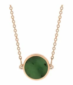 Ginette NY Collier Ever Mini Disc Jade Or Rose