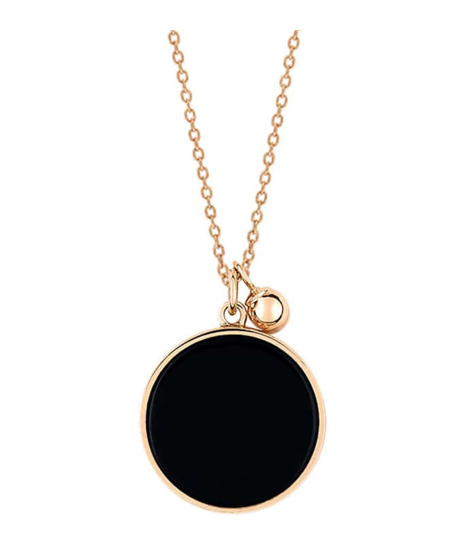 Ginette NY Collier Ever Disc Onyx Or Rose 1 Ginette NY Collier Ever Disc Onyx Or Rose