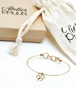 ATELIER PAULIN Jonc Pampille Trèfle Gold Filled Martelé, Exclusivité Lulli -COLLIERS Shop exclu paulin 6