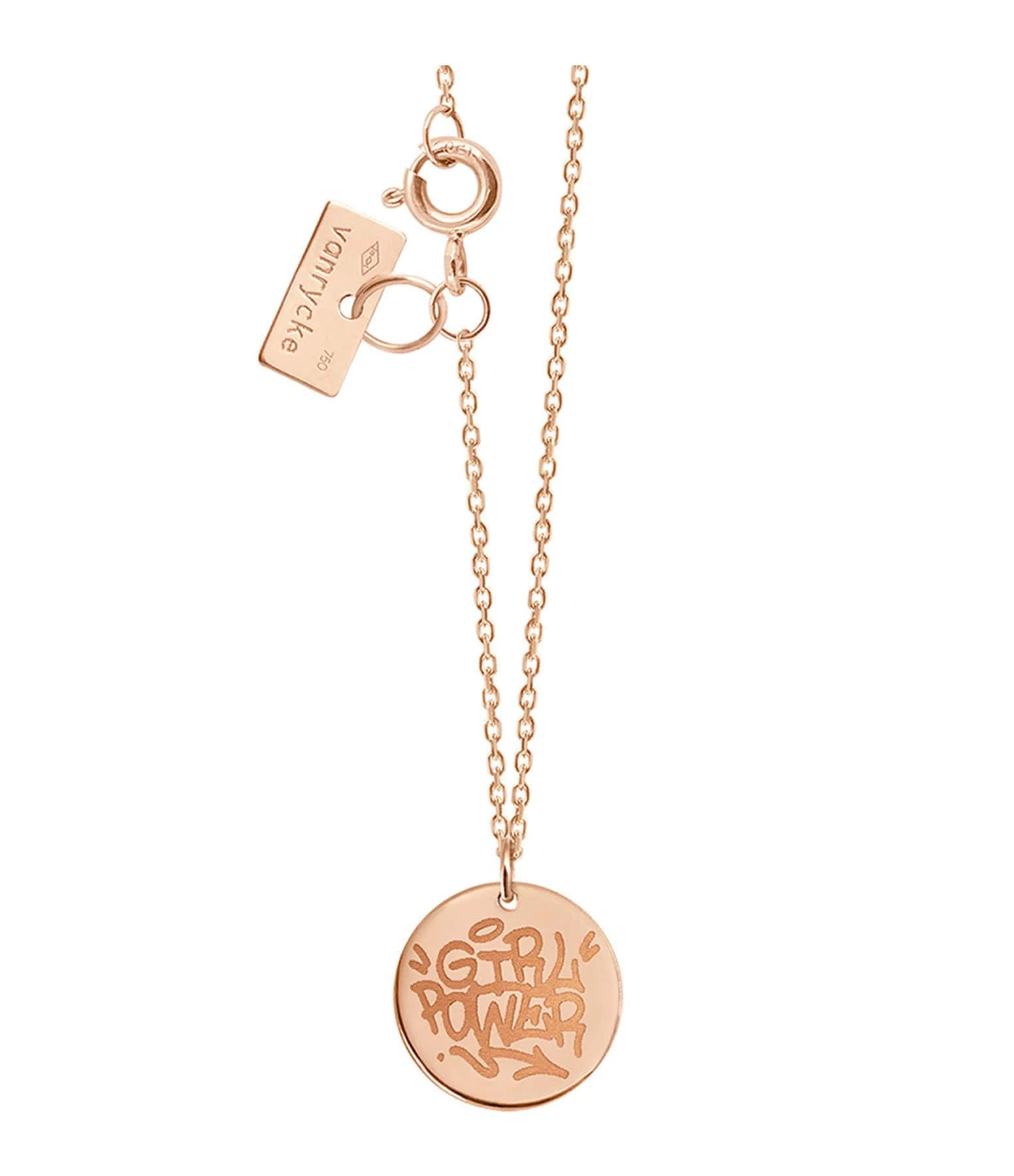 VANRYCKE Collier Girl Power Or Rose, Exclusivité Lulli 1 VANRYCKE Collier Girl Power Or Rose, Exclusivité Lulli