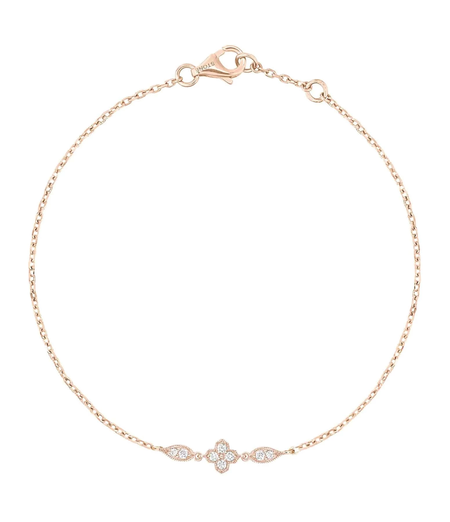 STONE PARIS Bracelet Fleurs Du Mal Or Rose 1 STONE PARIS Bracelet Fleurs Du Mal Or Rose