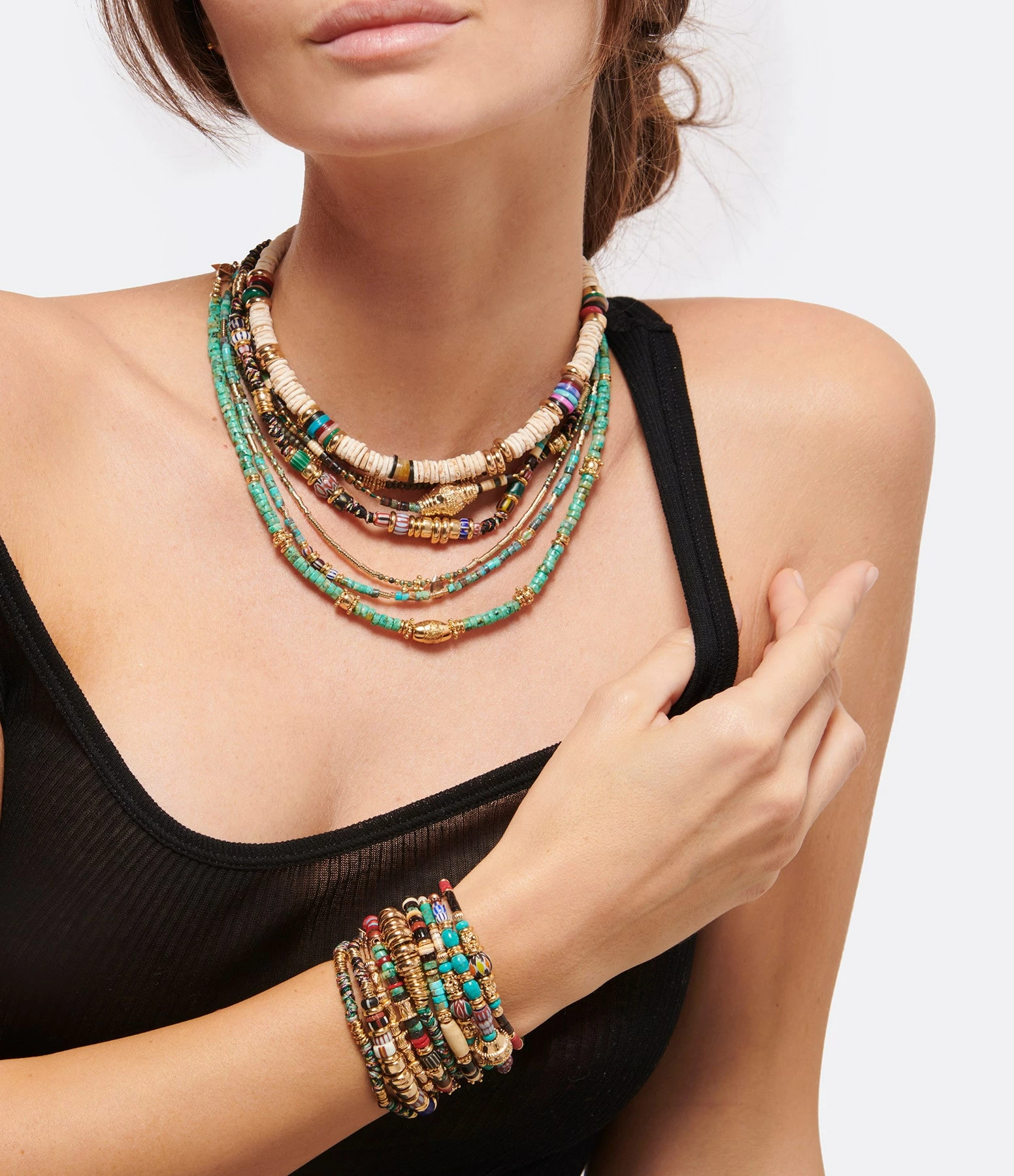 GACHON POTHIER Bracelet Masai XXL Vert 2 GACHON POTHIER Bracelet Masai XXL Vert – Image 2