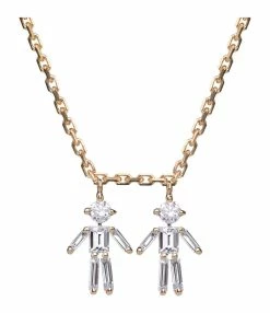 LITTLE ONES Collier Emblématique Garçon Garçon Or Jaune Diamants