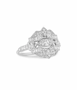 STONE PARIS Bague Gilda Diamants Or Blanc