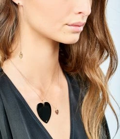 Ginette NY Collier Angèle Mini Cœur Or Rose 5 Ginette NY Collier Angèle Mini Cœur Or Rose -COLLIERS Shop ginan look20181220 118 1