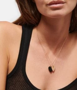 Ginette NY Collier Angèle Cœur Or Rose, Exclusivité Lulli 8 Ginette NY Collier Angèle Cœur Or Rose, Exclusivité Lulli -COLLIERS Shop ginan look20221026 295