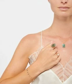 Ginette NY Collier Bliss Buddha Nacre Noire Or Rose -COLLIERS Shop ginbl look20210526 146