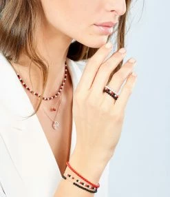 Ginette NY Bracelet Maria Mini Or Rose Onyx -COLLIERS Shop ginbm look20181220 237 1