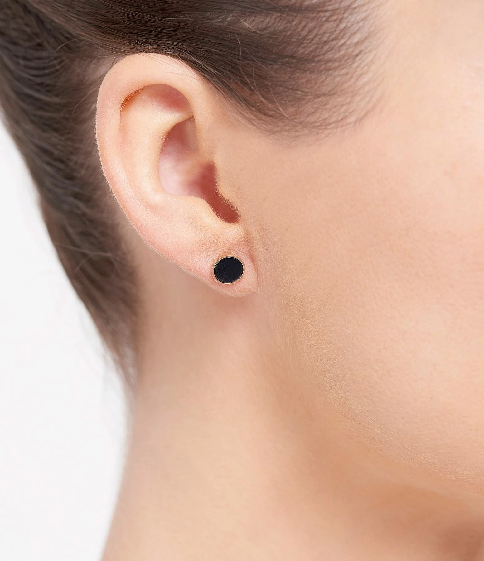 Ginette NY Boucle D'oreille Ever Disc Or Rose Onyx (vendue à L'unité) 2 Ginette NY Boucle D'oreille Ever Disc Or Rose Onyx (vendue à L'unité) – Image 2