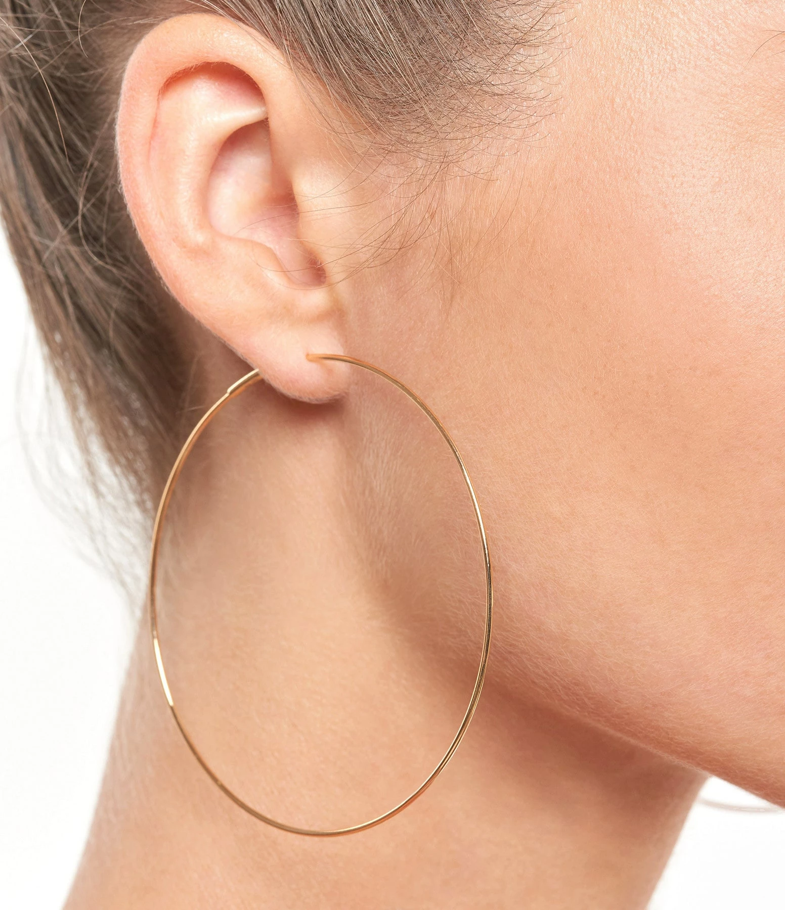 Ginette NY Créoles Circles Jumbo Or Rose 2 Ginette NY Créoles Circles Jumbo Or Rose – Image 2