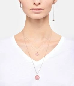 Ginette NY Boucles D'oreilles Ever Disc Rhodocrosite Or Rose 5 Ginette NY Boucles D'oreilles Ever Disc Rhodocrosite Or Rose -COLLIERS Shop ginbo look20210116 33