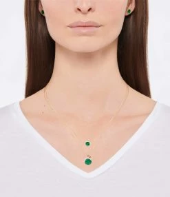 Ginette NY Boucles D'oreilles Ever Disc Malachite Or Rose 5 Ginette NY Boucles D'oreilles Ever Disc Malachite Or Rose -COLLIERS Shop ginbo look20211220 38
