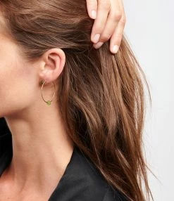 Ginette NY Boucles D'oreilles Donut Jade Or Rose -COLLIERS Shop ginbo look20220517 281 1