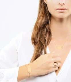 Ginette NY Bague Ellipses & Sequins Or Rose -COLLIERS Shop ginbs look20190527 17