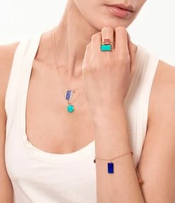 Ginette NY Collier Ever Disc Turquoise Or Rose -COLLIERS Shop ginette12 4
