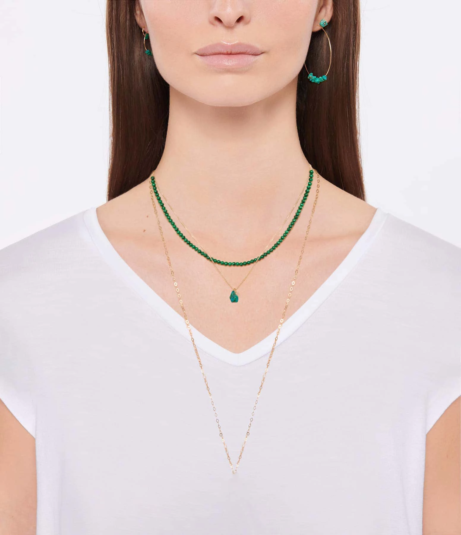 Ginette NY Chaîne Maille Fusion Or Rose, 70 Cm 2 Ginette NY Chaîne Maille Fusion Or Rose, 70 Cm – Image 2