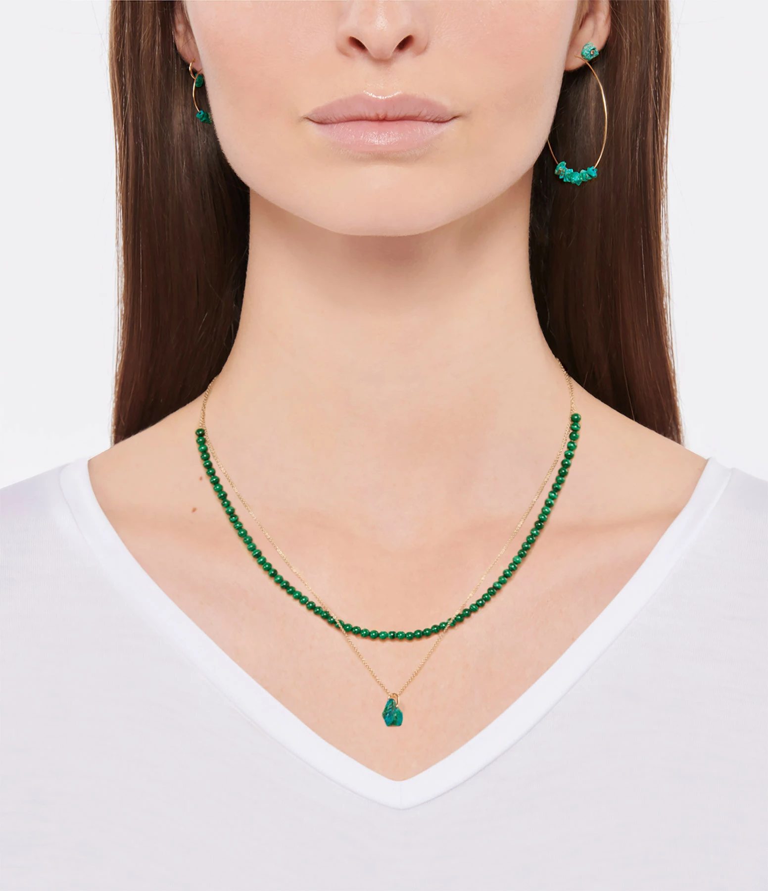 Ginette NY Collier Jala MM Chrysocolle Or Rose 2 Ginette NY Collier Jala MM Chrysocolle Or Rose – Image 2