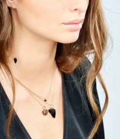 Ginette NY Collier Angèle 3 Mini Cœurs Or Rose 5 Ginette NY Collier Angèle 3 Mini Cœurs Or Rose -COLLIERS Shop ginma look20181220 66 1