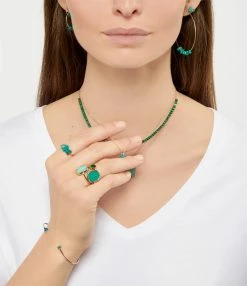 Ginette NY Bague Antique Turquoise Or Rose -COLLIERS Shop ginra look20211220 106