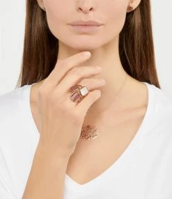 Ginette NY Bague Antique Rhodocrosite Or Rose -COLLIERS Shop ginra look20211220 123