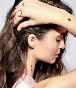 Ginette NY Bague Disc Or Rose Nacre Rose -COLLIERS Shop ginre look20180427 79