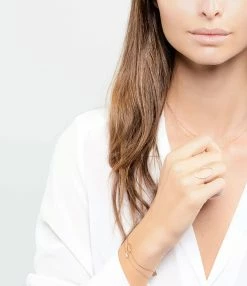 Ginette NY Bracelet Ellipses & Sequins Or Rose Diamants -COLLIERS Shop ginre look20190527 105