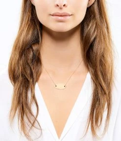 Ginette NY Boucles D'oreilles Ellipses & Sequins Ovales Or Rose Diamants -COLLIERS Shop ginsq look20190527 13