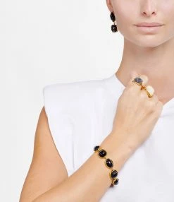 GOOSSENS PARIS Bague Cabochon Carré Cristal De Roche Bleu Montana -COLLIERS Shop gooss look20201006 171 violet